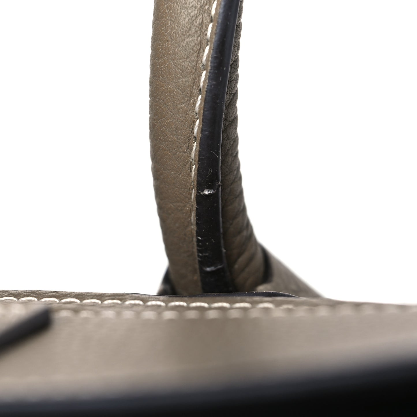 Drummed Calfskin Micro Luggage Souris