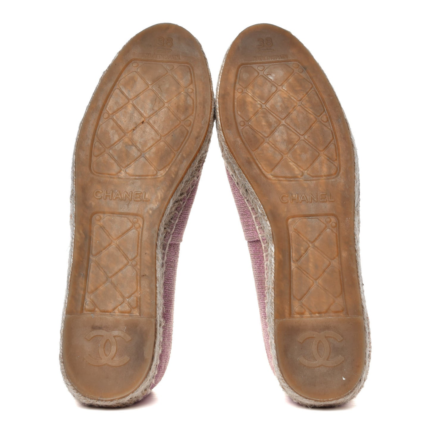 Toile Sequin CC Espadrilles 38 Pink Dark Pink
