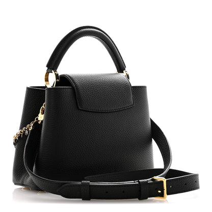 Louis Vuitton Taurillon Confetti Capucines BB Black 3 of 9