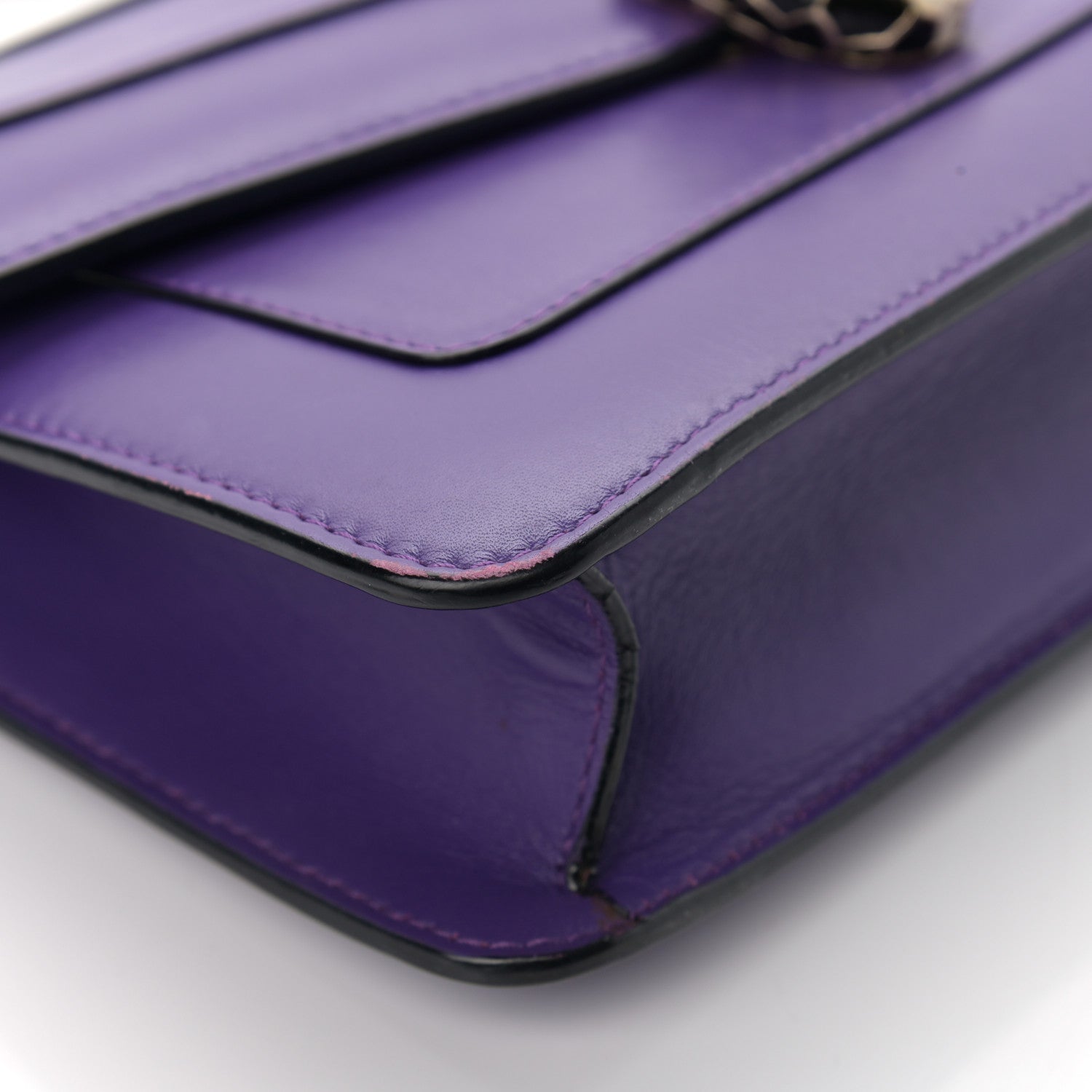 Bulgari Calfskin Serpenti Forever Crossbody Bag Amethyst 7 of 14