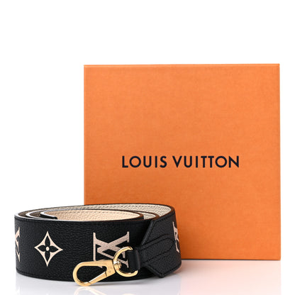 Louis Vuitton Empreinte Monogram Bandouliere Shoulder Strap Black Beige 6 of 6