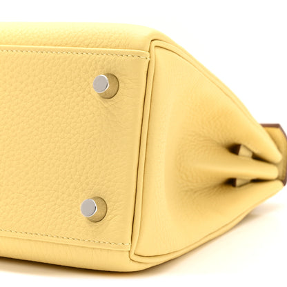 Hermes Togo Kelly Retourne 25 Jaune Poussin 10 of 11