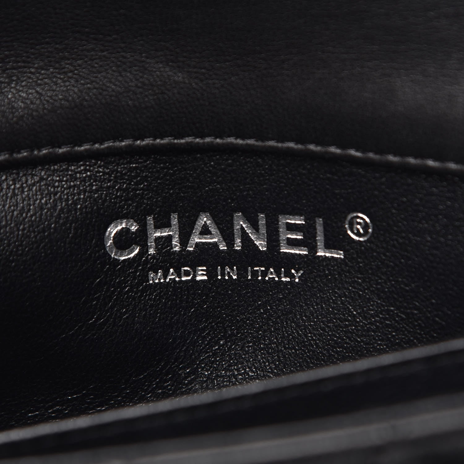 Chanel Lambskin Quilted Extra Mini Rectangular Flap Black 6 of 8