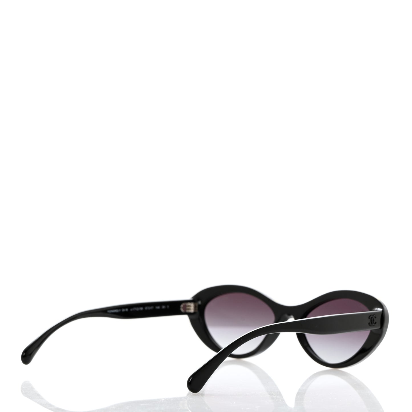 Acetate Oval Sunglasses 5416 Black Yellow