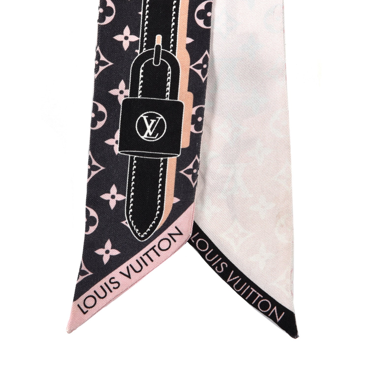 Louis Vuitton Silk Monogram Rising Confidential BB Bandeau Black Rose 2 of 3