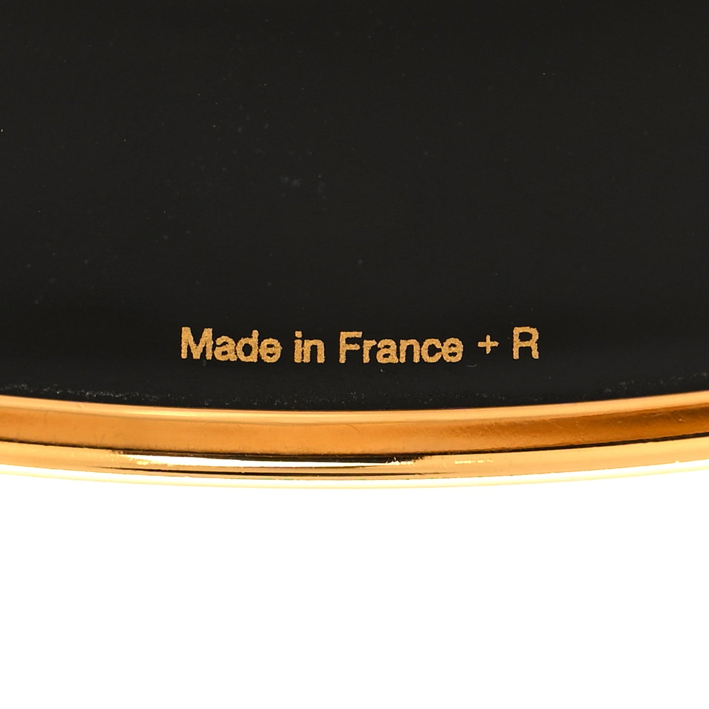 Enamel Printed Perspective Cavaliere Wide Bracelet 62 Caramel