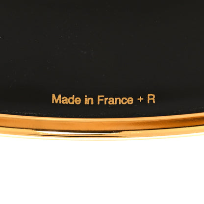 Hermes Enamel Printed Perspective Cavaliere Wide Bracelet 62 Caramel 5 of 6