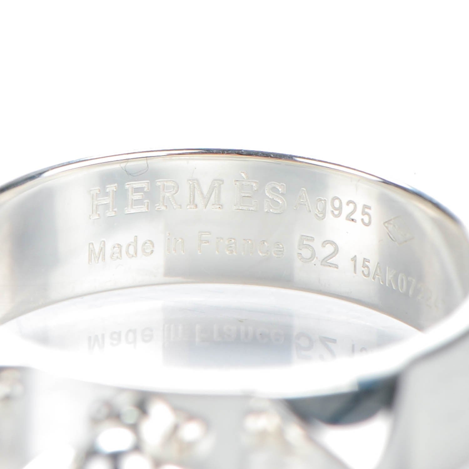 Hermes Sterling Silver Collier De Chien Ring PM 52 6 4 of 6