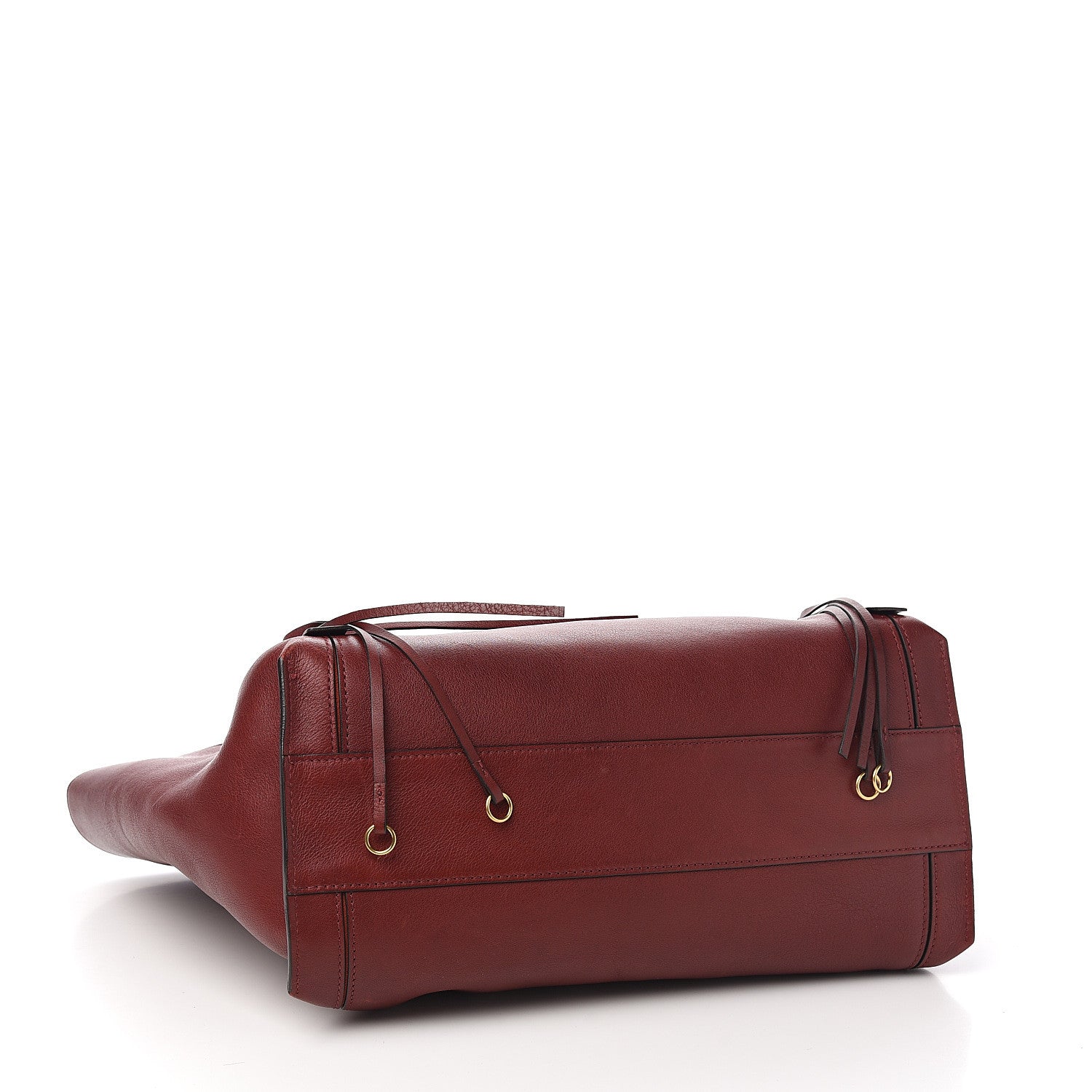 Chloe Smooth Calfskin Medium Milo Shopping Tote Sienna Red 3 of 7