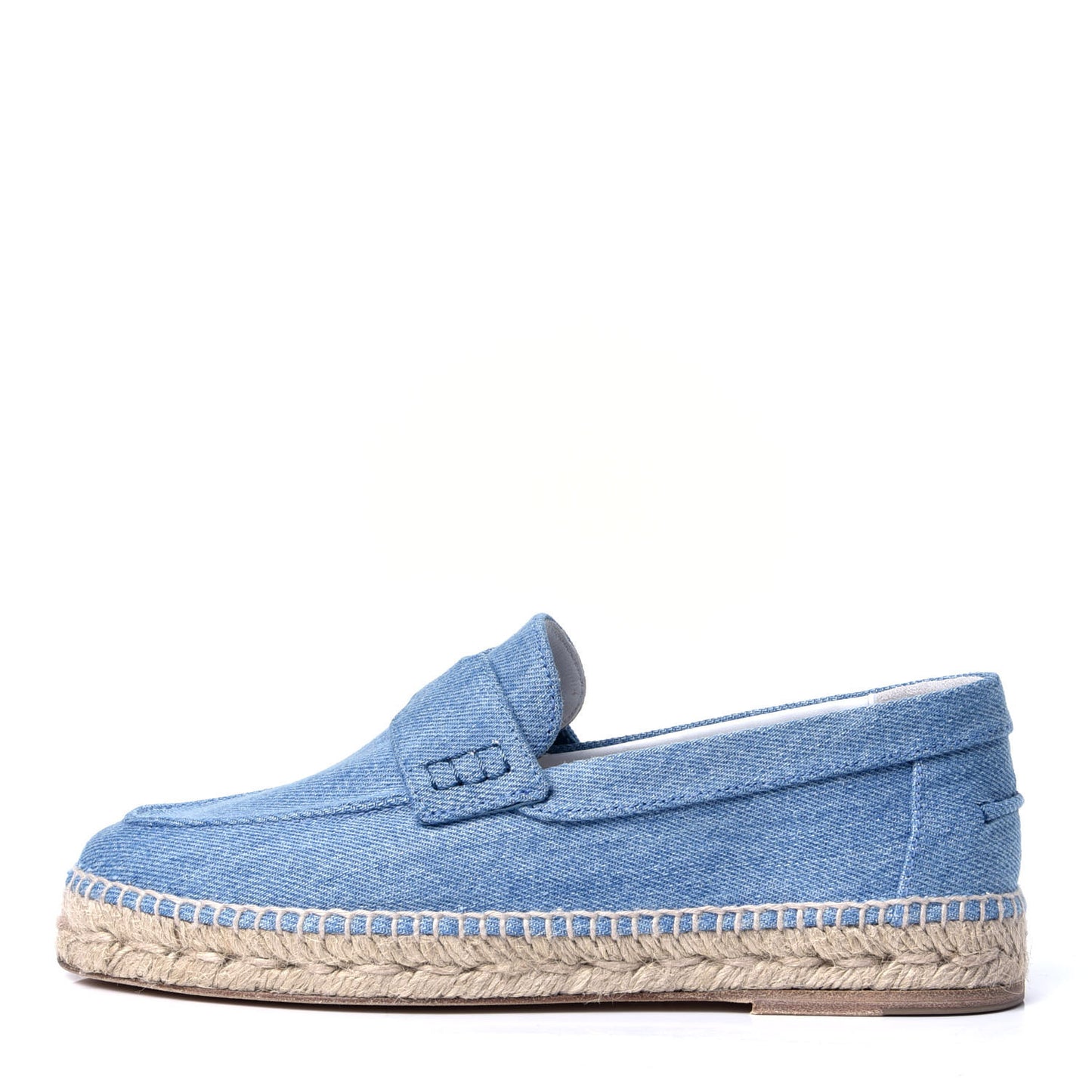 Denim Canvas Womens Trip Espadrilles 37 Bleu Clair
