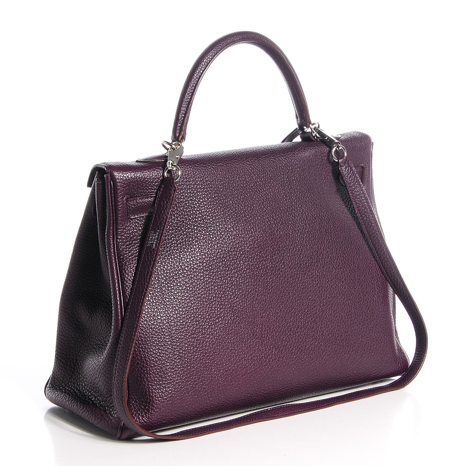 Hermes Togo Kelly Retourne 35 Raisin 24 of 27