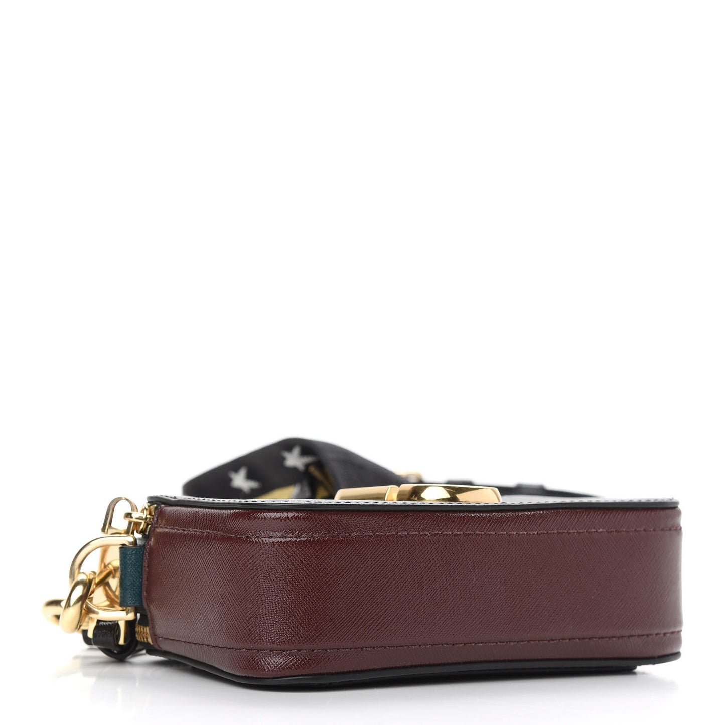 Saffiano Small Snapshot Camera Bag Black Multi
