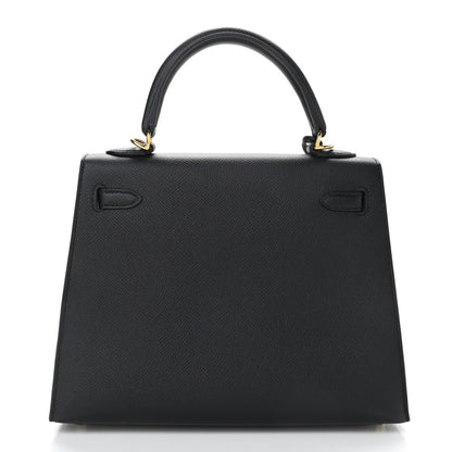 Hermes Epsom Kelly Sellier 25 Black 4 of 36