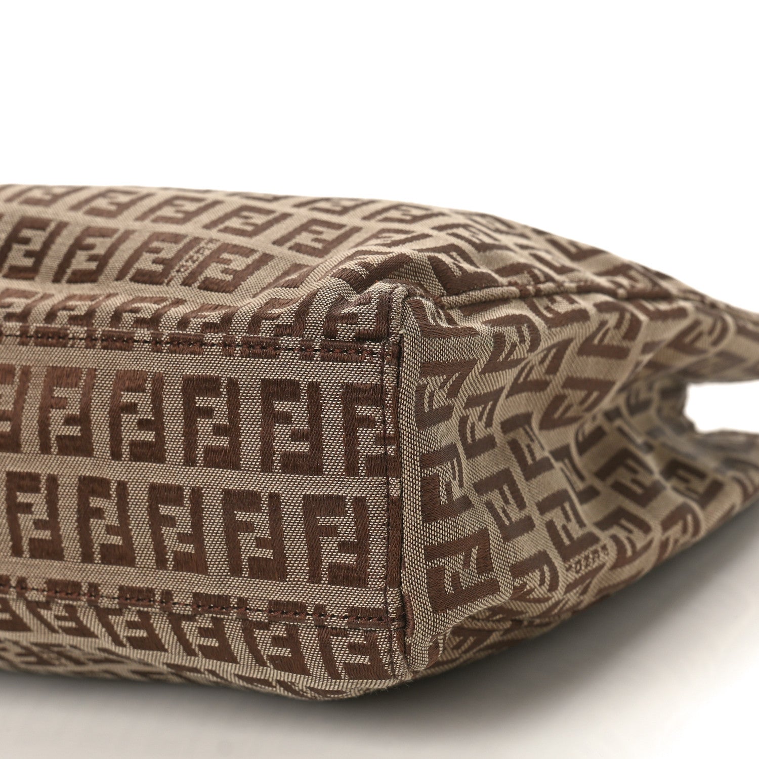 Fendi Zucchino Vitello Shoulder Tote Tobacco 8 of 8