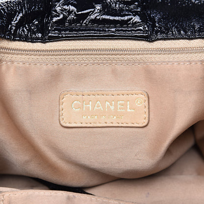 Chanel Vinyl XXL Rock and Chain Flap Black 6 of 13