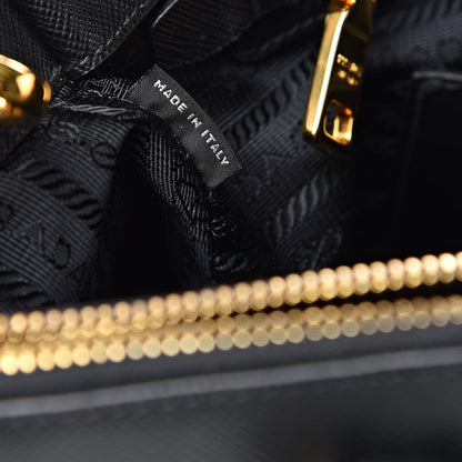 Prada Saffiano Medium Galleria Double Zip Tote Black 8 of 13