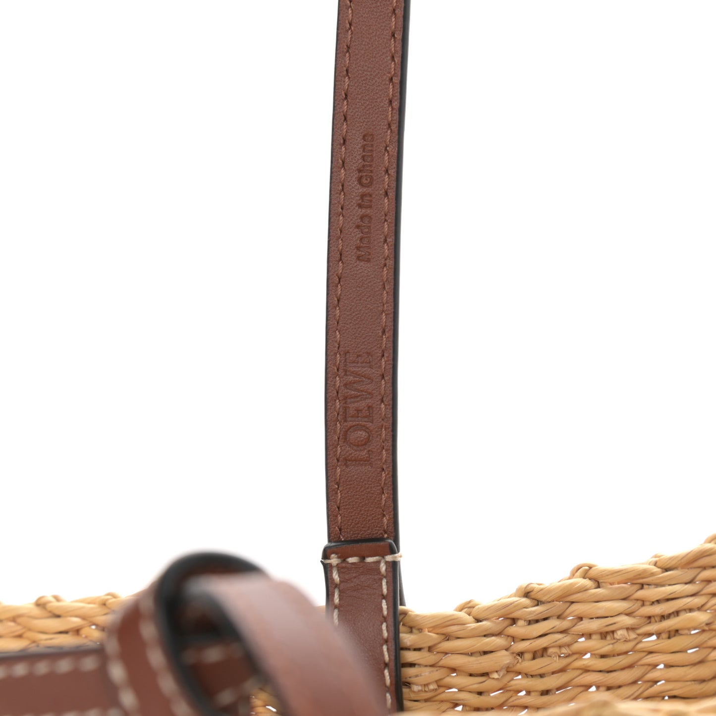 Calfskin Raffia Paulas Ibiza Small Basket Tote Bag Natural Tan