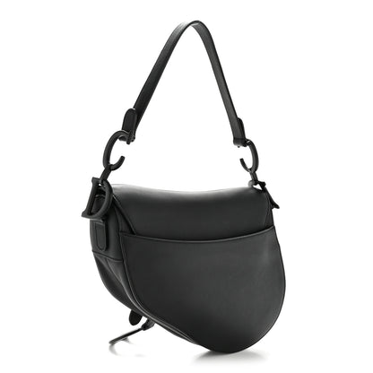 Christian Dior Ultra Matte Calfskin Saddle Bag Black 3 of 13