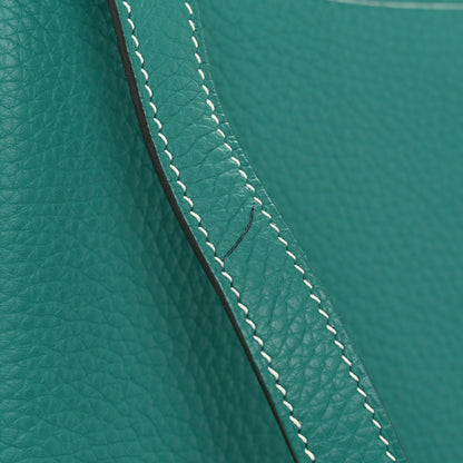 Hermes Taurillon Clemence Halzan 31 GM Vert Verone 10 of 10