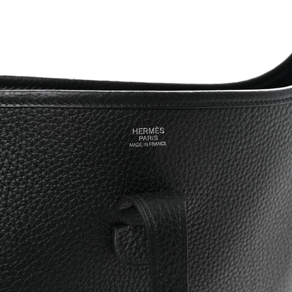 Hermes Taurillon Clemence Evelyne III PM Black 6 of 10