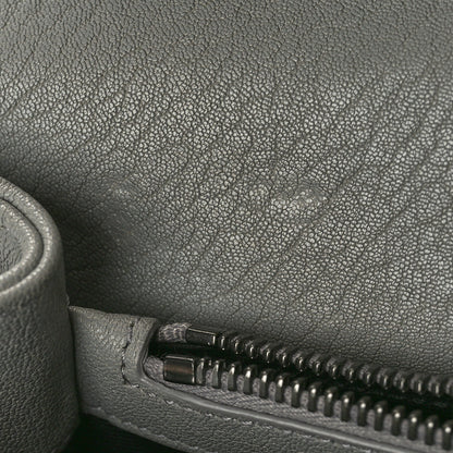 Saint Laurent Sheepskin Matelasse Chevron Monogram Medium College Bag New Stone Grey 13 of 15