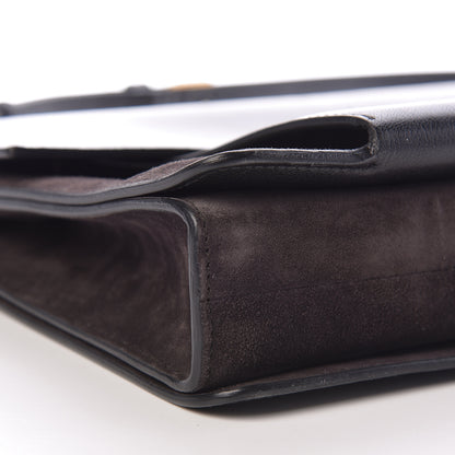 Givenchy Goatskin Suede Large GV3 Flap Black Grey 13 of 15