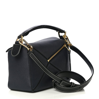 Loewe Calfskin Small Puzzle Bag Midnight Blue Black 3 of 10
