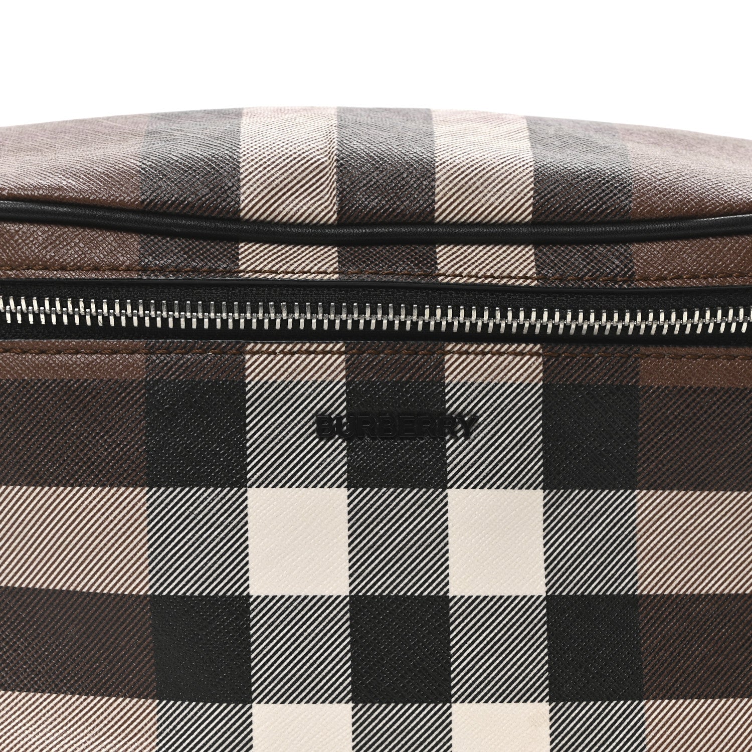Burberry E-canvas Check Cason Bum Bag Dark Birch Brown 8 of 10