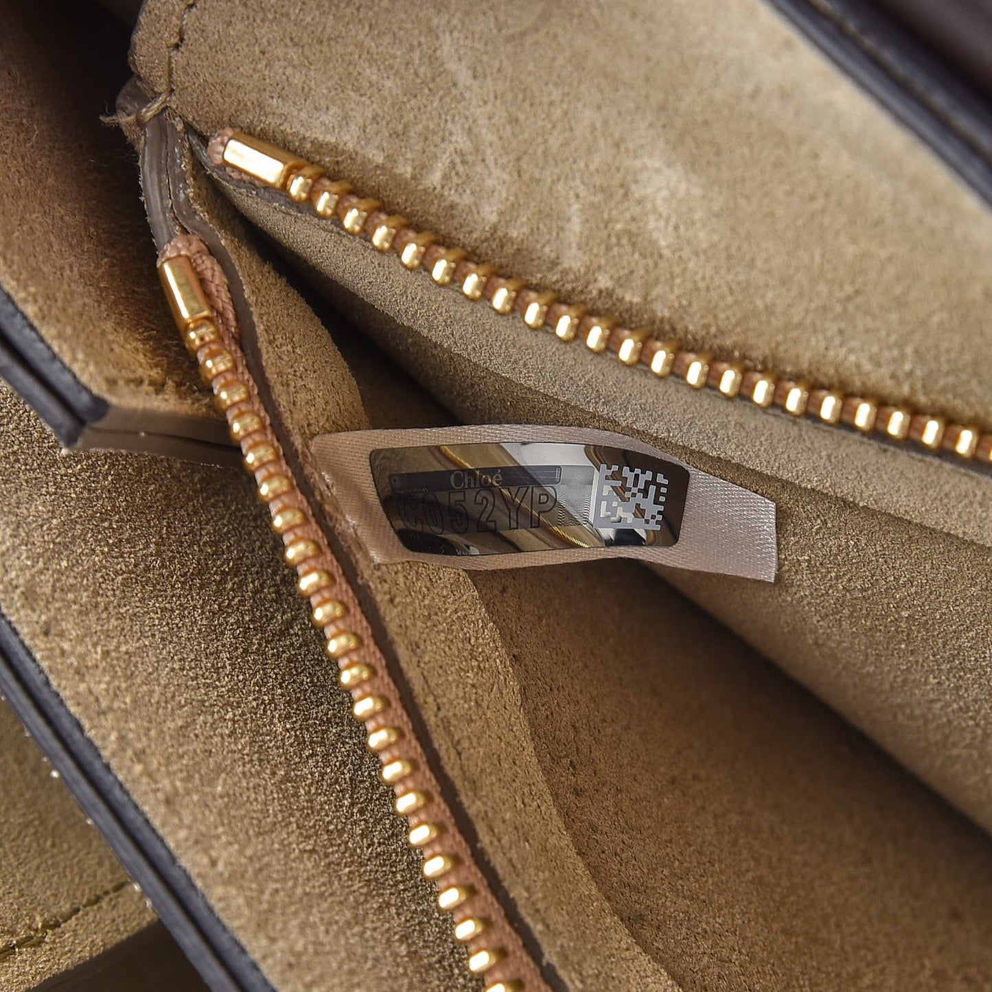 Calfskin Suede Medium Faye Shoulder Bag Carbon Brown