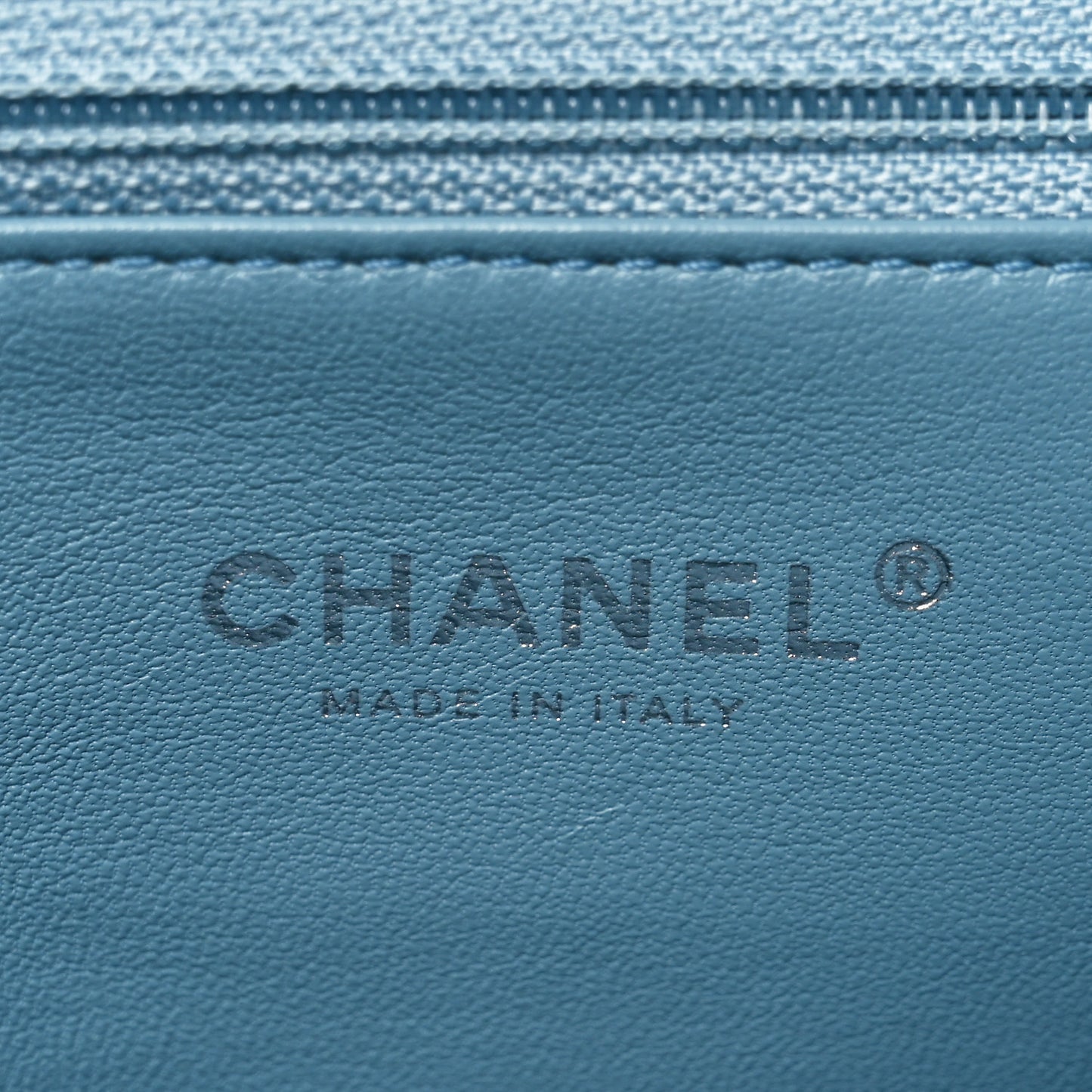 Sequin Large Waterfall Flap Light Blue