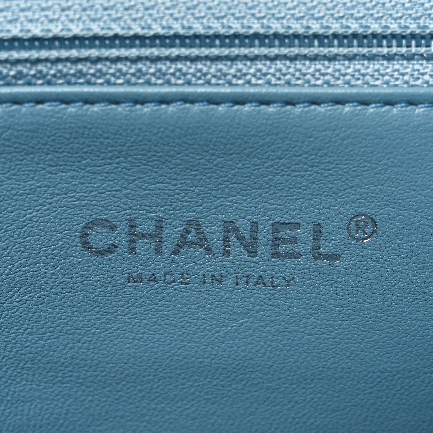 Chanel Sequin Large Waterfall Flap Light Blue 6 of 10