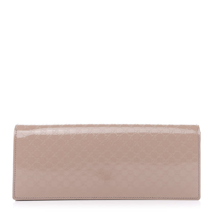 Gucci Patent Microguccissima Small Broadway Clutch Dark Cipria 1 of 9