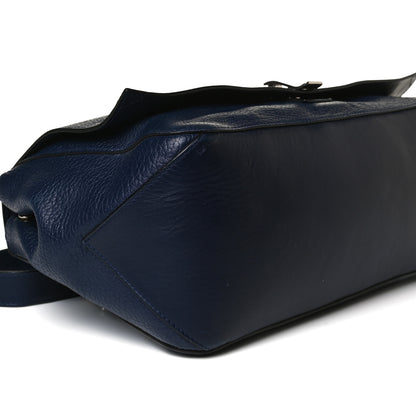 Proenza Schouler Pebbled Calfskin Double Sided PS Courier Bag Indigo 9 of 19