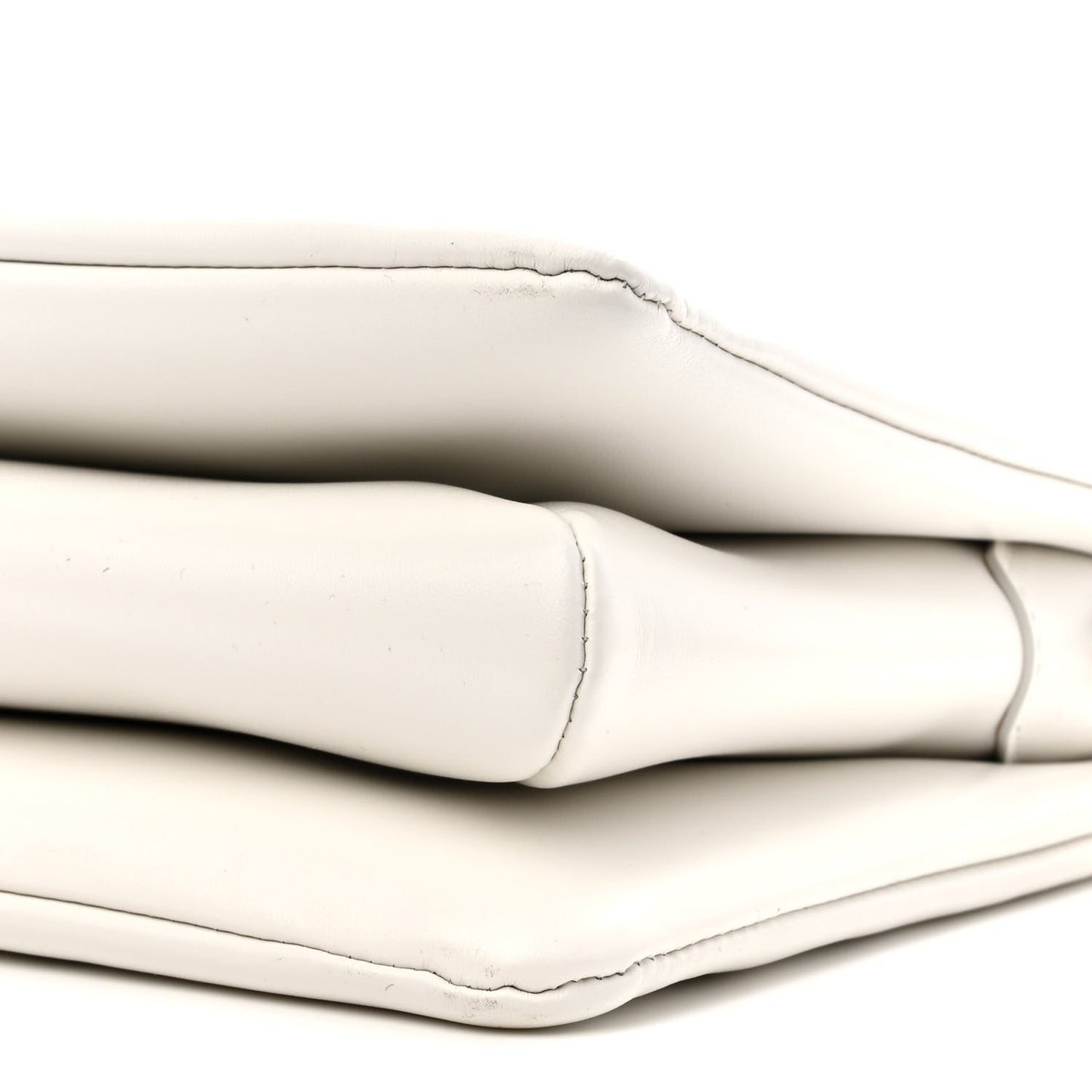 LV x YK Lambskin Embossed Monogram Coussin PM White