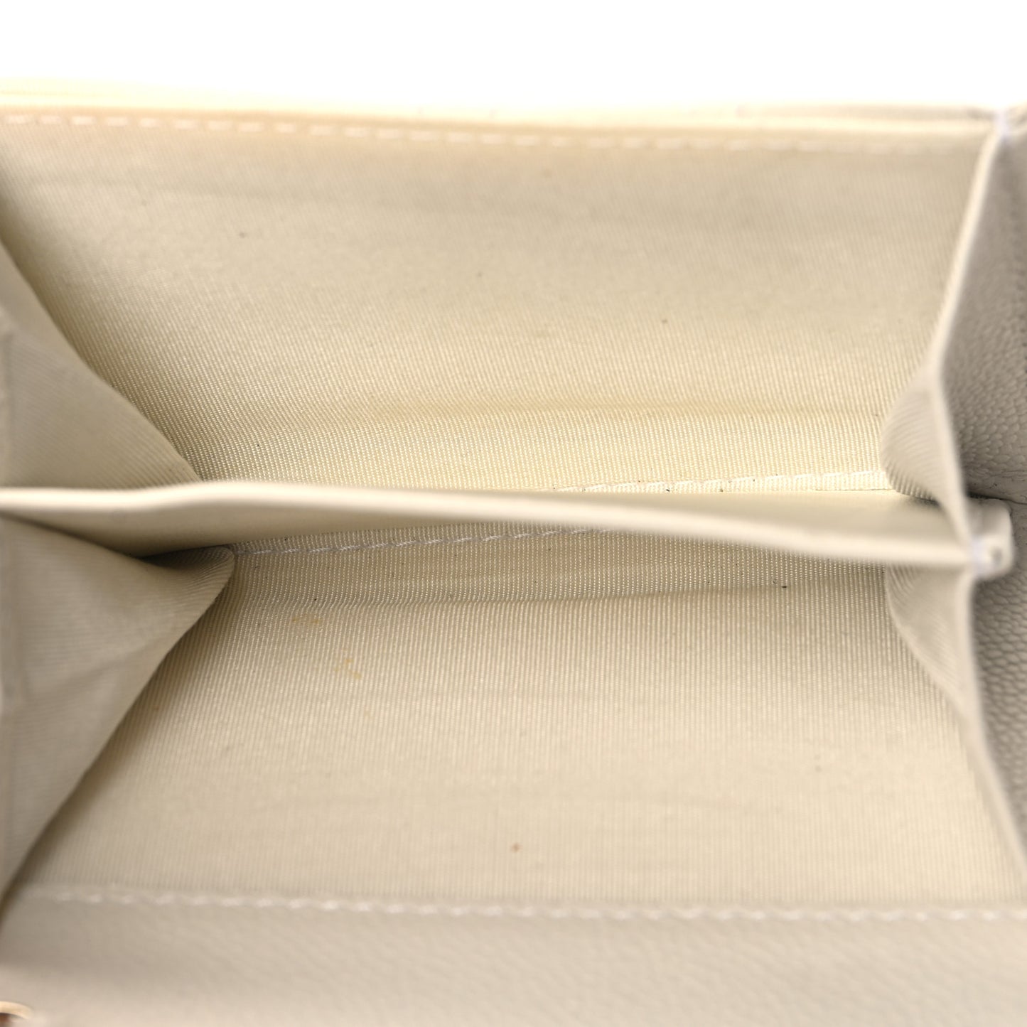 Caviar Quilted Boy Card Holder On Chain White