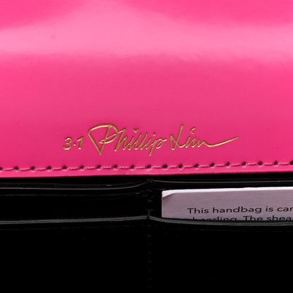 3.1 Phillip Lim Shearling Calfskin Ray Baguette Crossbody Neon Pink 6 of 10