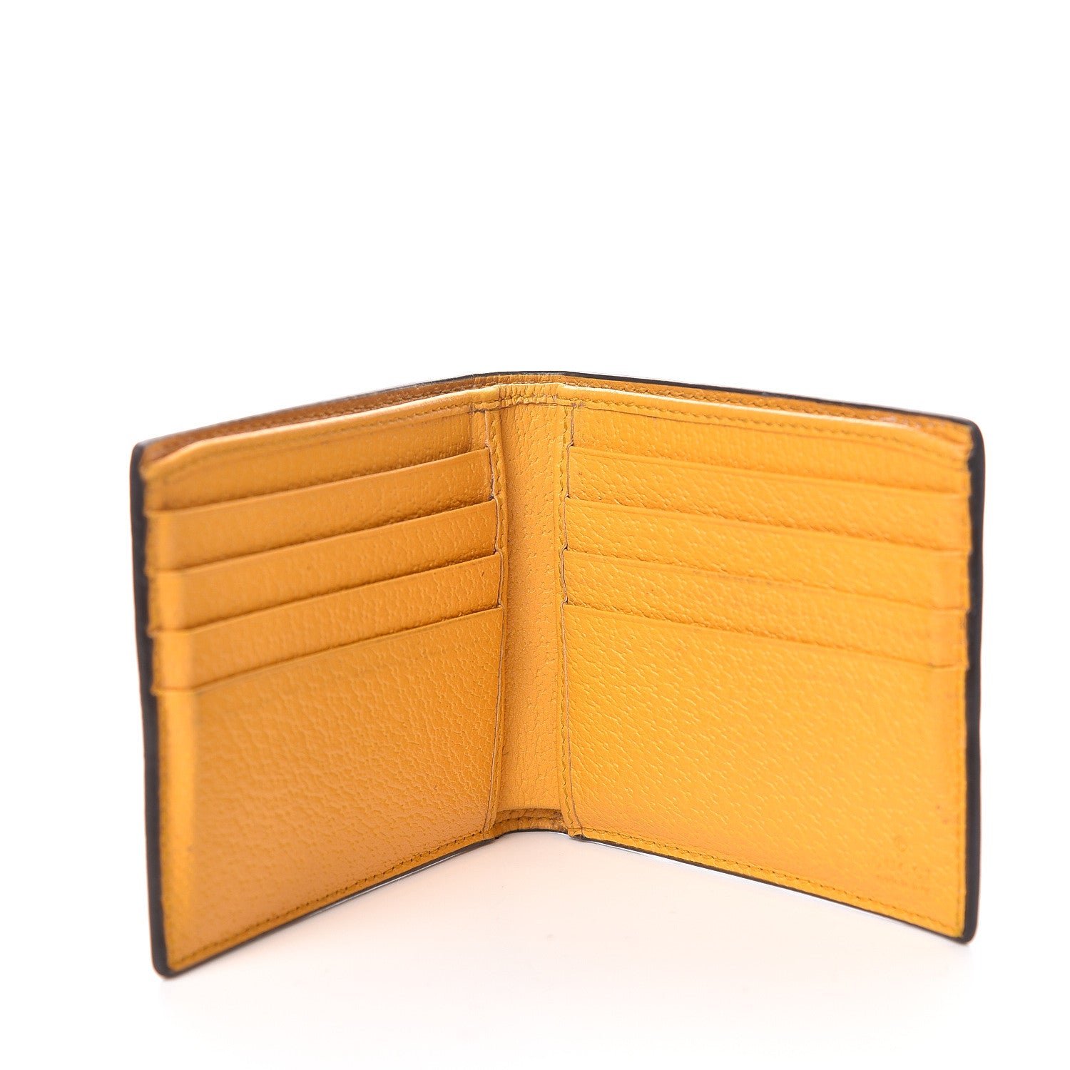 Gucci GG Supreme Monogram Neo Vintage Bi-Fold Wallet Beige Crop New Acero 5 of 8