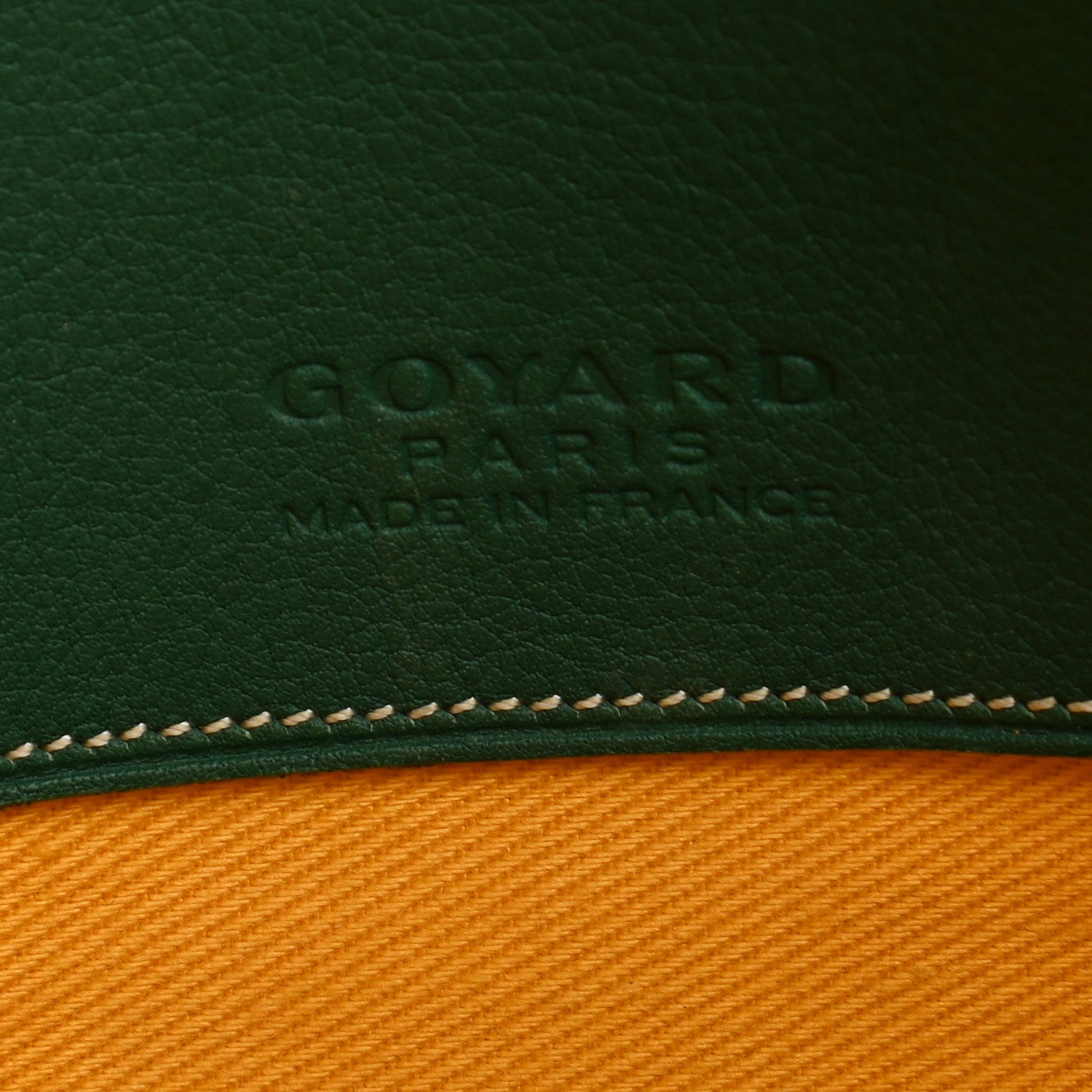 Goyard Goyardine Senat Pochette MM Green 6 of 9