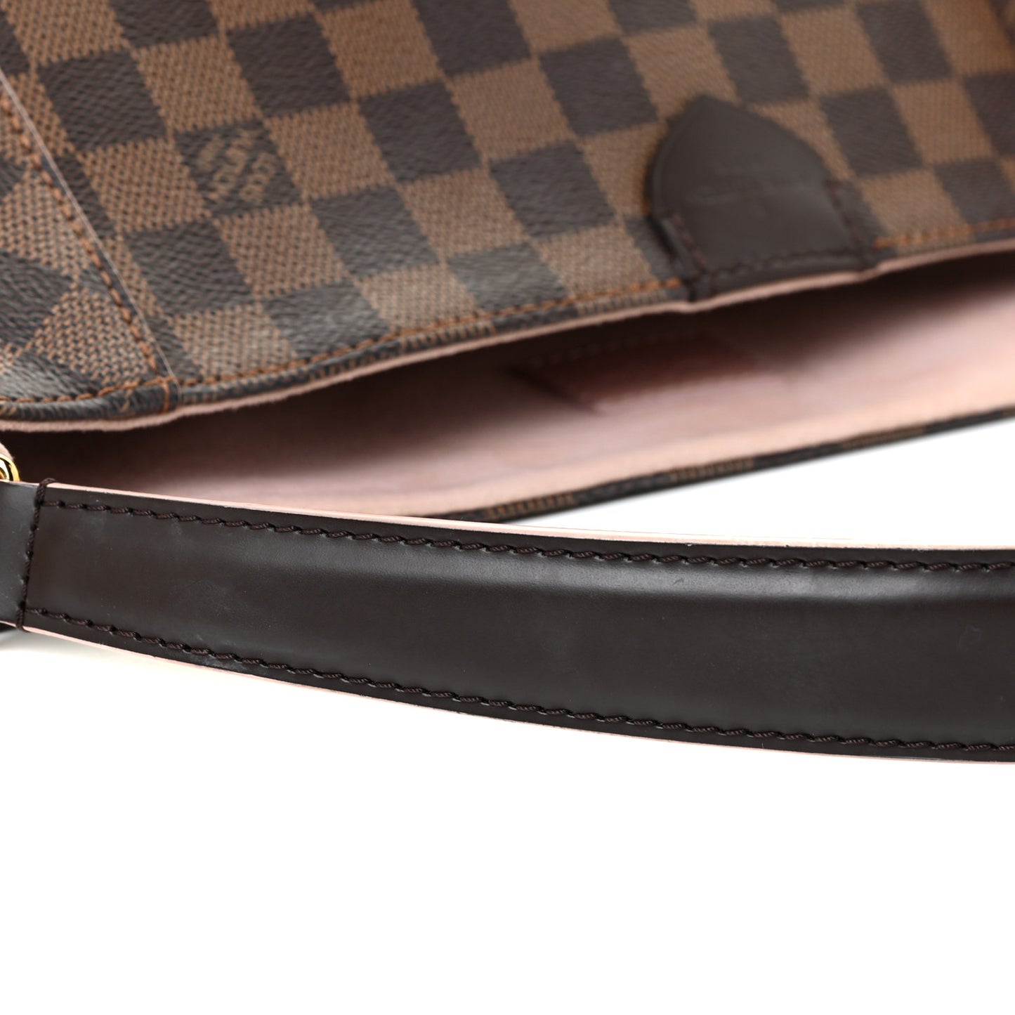 Damier Ebene Caissa Hobo Rose Ballerine