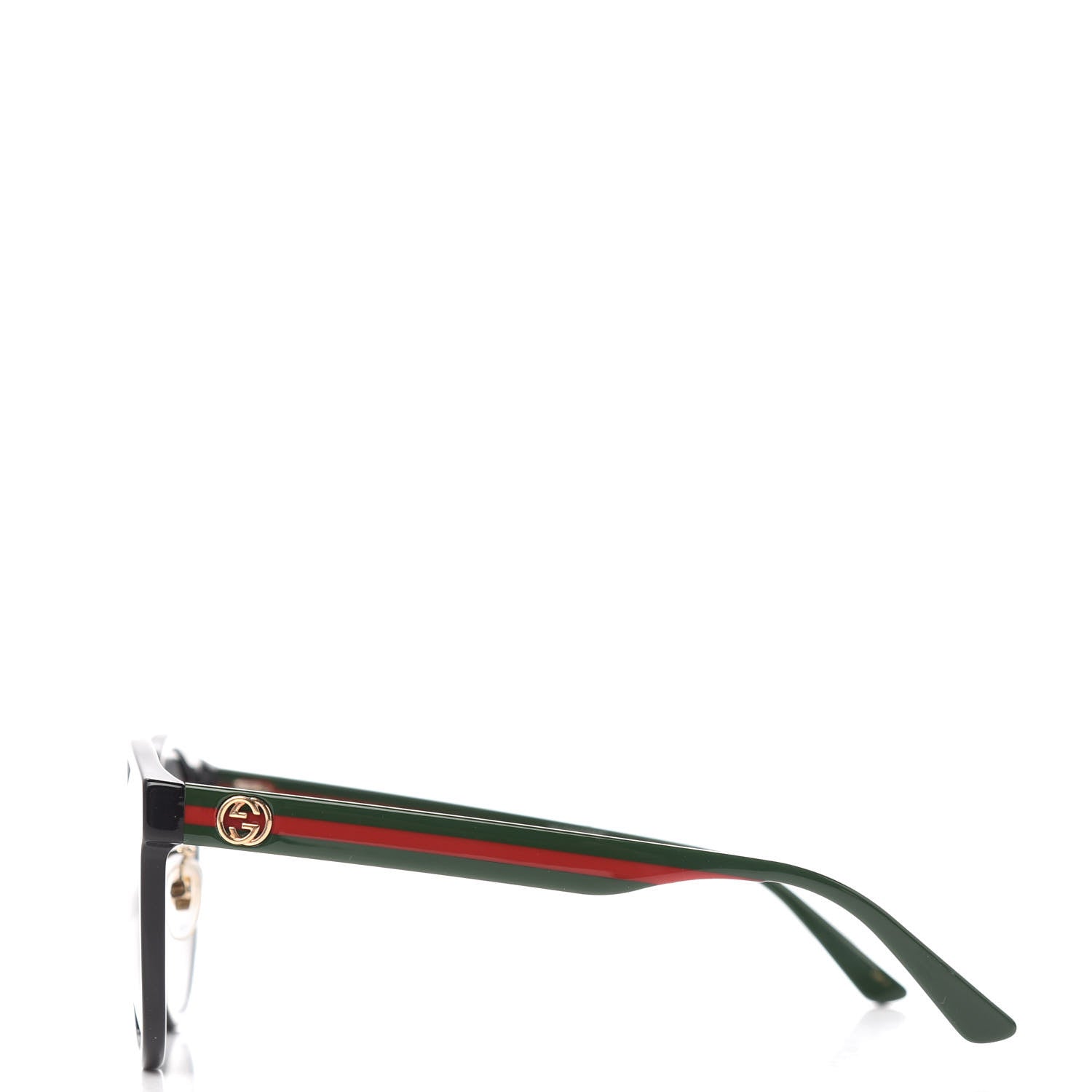 Gucci Acetate GG Web Round Eye Sunglasses GG0854SK Black 3 of 7