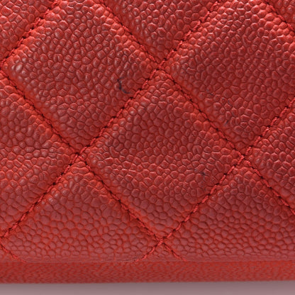 Chanel Iridescent Caviar Quilted Medium Chic Quilt Flap Red 13 of 16