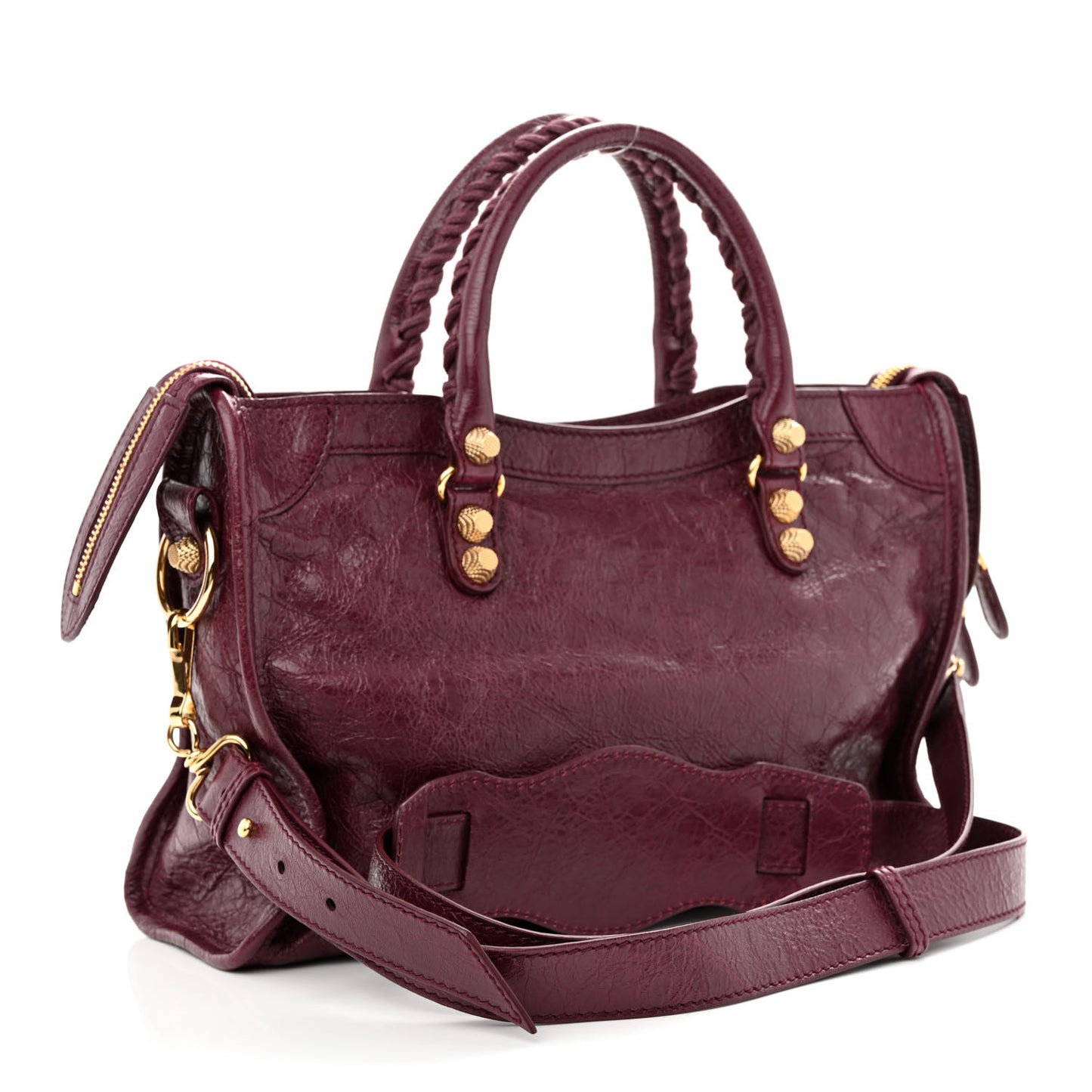 Agneau Giant 12 Gold Hardware S City Violet Prune