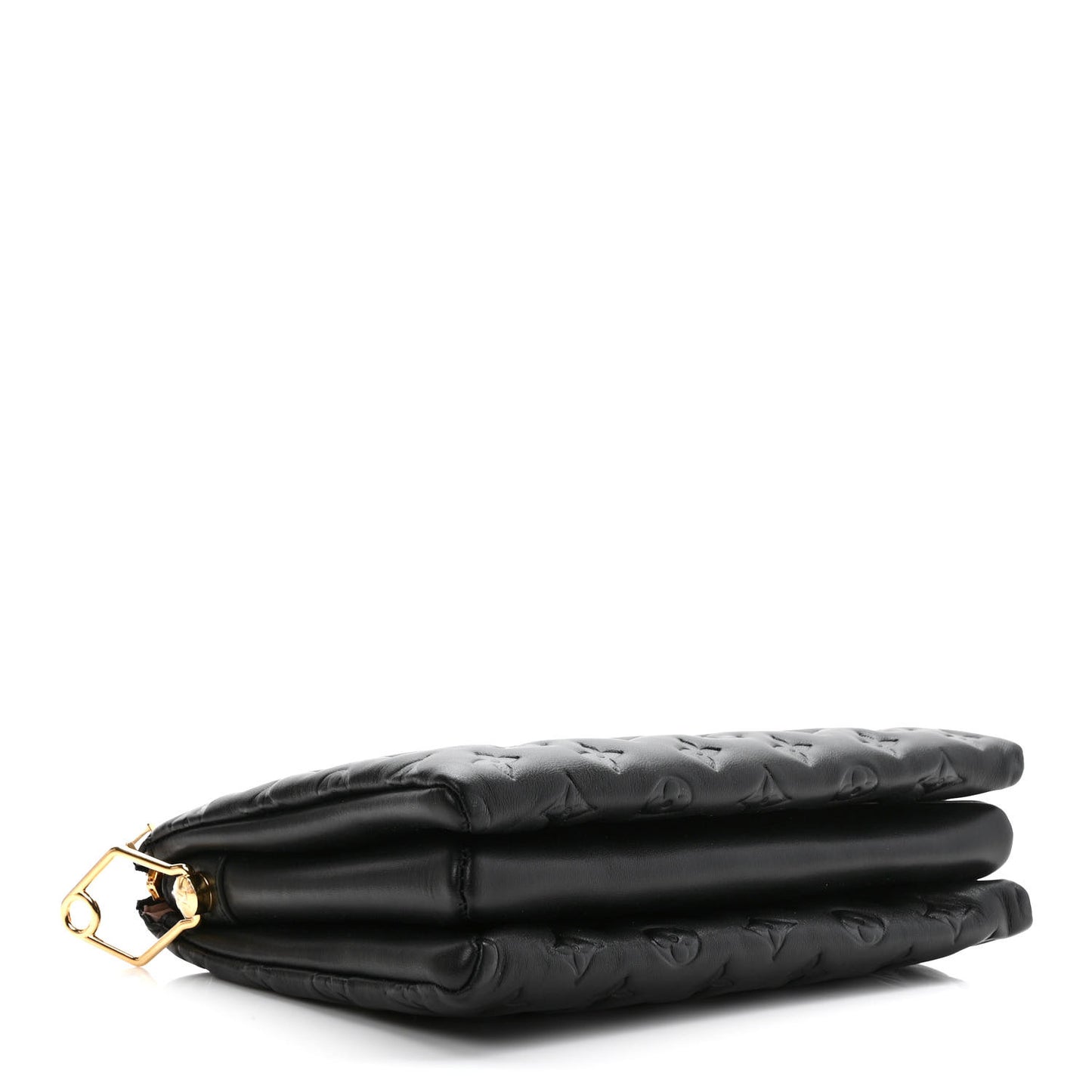 Lambskin Embossed Monogram Coussin PM Black