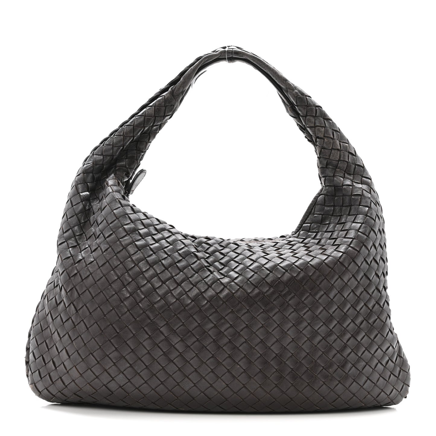 Nappa Intrecciato Medium Veneta Hobo Ebano