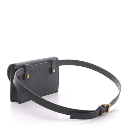 Christian Dior Grained Calfskin Saddle Belt Bag Black 3 of 10