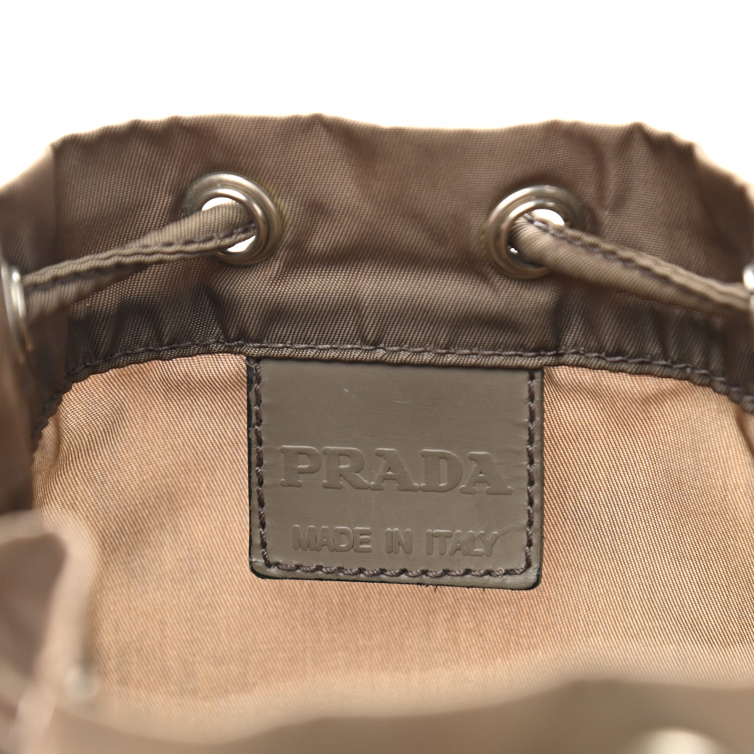 Prada Nylon Vela Drawstring Pouch Corinto 6 of 6