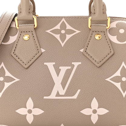 Louis Vuitton Empreinte Monogram Giant Speedy Bandouliere 20 Creme Beige 7 of 9