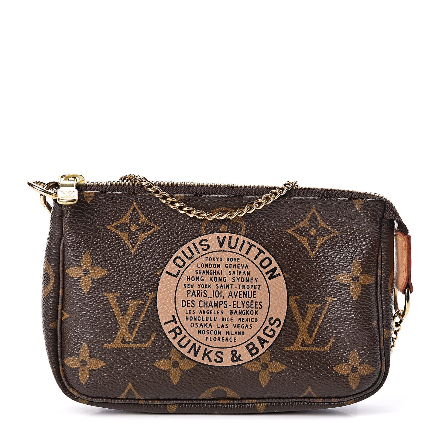 Monogram Complice Trunks and Bags Mini Pochette Accessories Beige