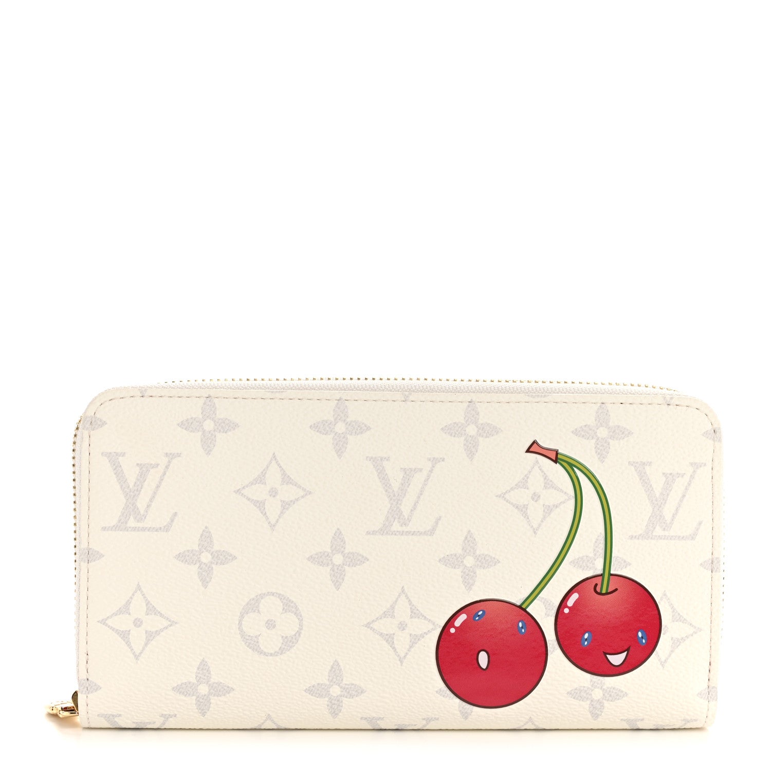 Louis Vuitton LV X TM Monogram Cerises Zippy Wallet White 1 of 7