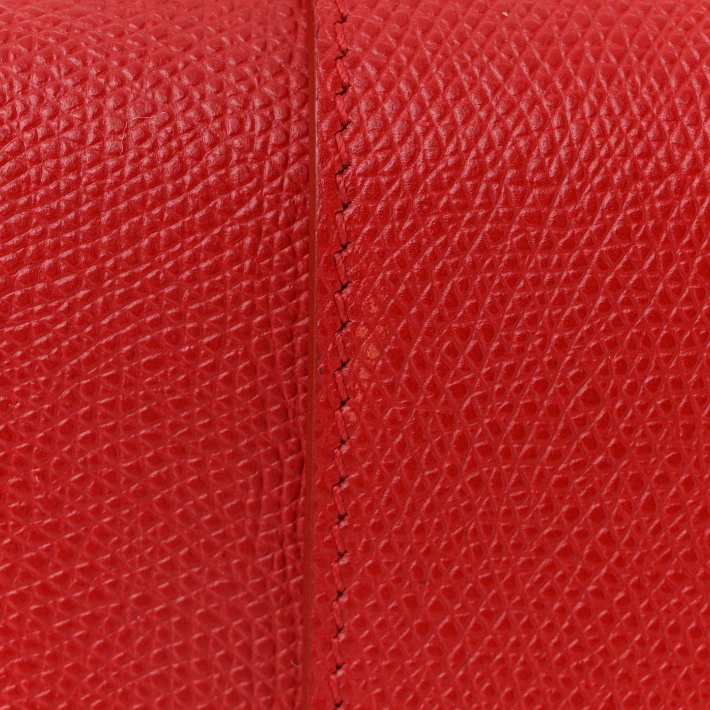 Grained Calfskin 30 Montaigne Flap Bag Red